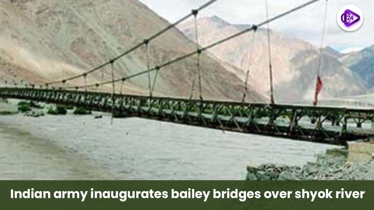 Indian Army Inaugurates Bailey Bridges Over Shyok River, Enhancing Connectivity in Ladakh