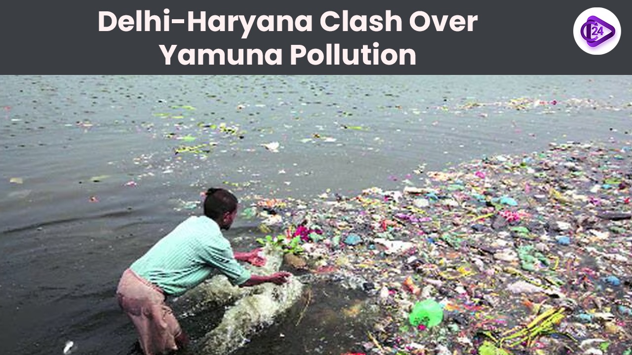 Delhi-Haryana Water Dispute Escalates Over Ammonia Pollution in the Yamuna River