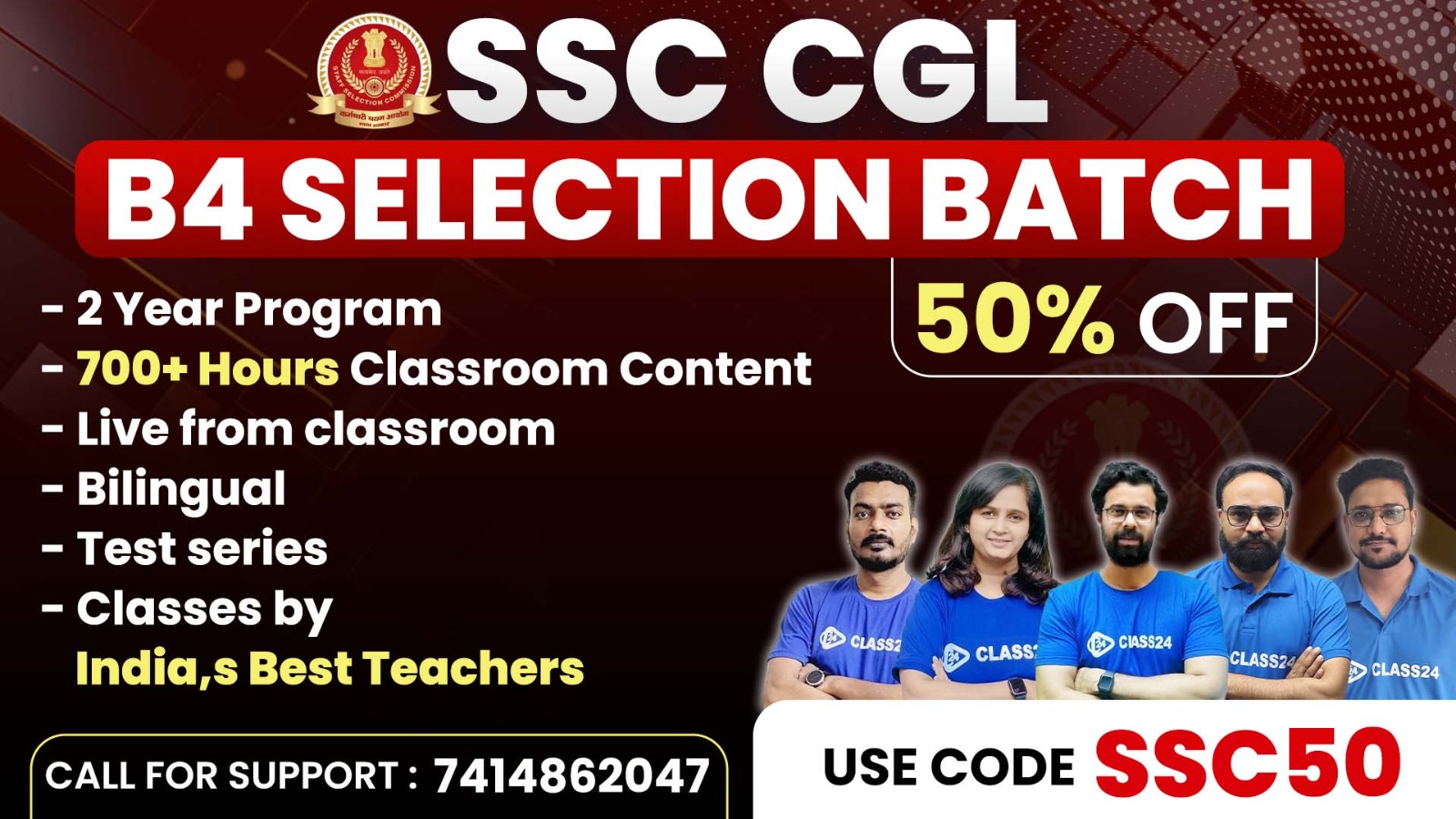 https://www.class24.study/SSC CGL B4 Selection Batch