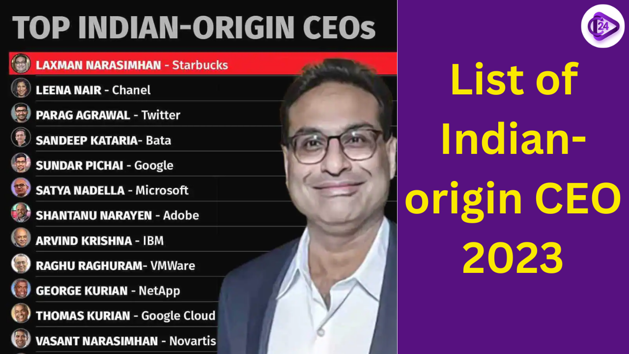 List Of Indian-origin CEO 2023